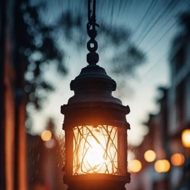 《路灯与盲人》