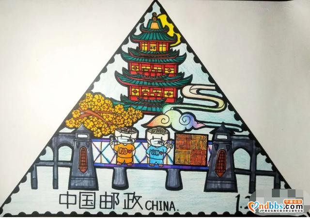 蕉城六小学子绘抗“疫”专属邮票，为武汉加油-3.jpg