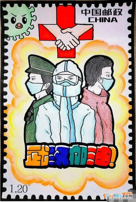 蕉城六小学子绘抗“疫”专属邮票，为武汉加油-11.jpg