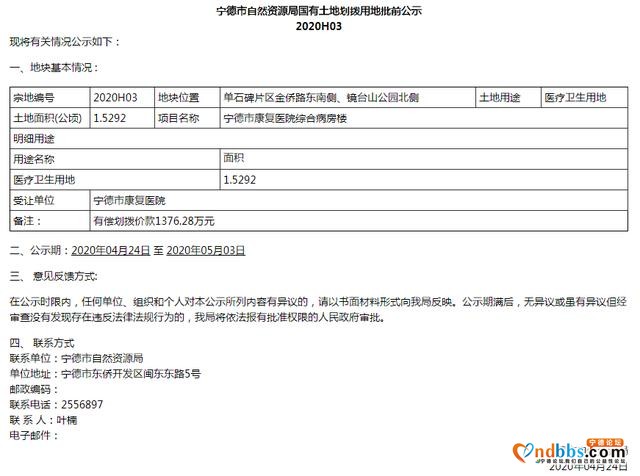 医疗利好！宁德市康复医院综合病房楼医院选址公示-1.jpg