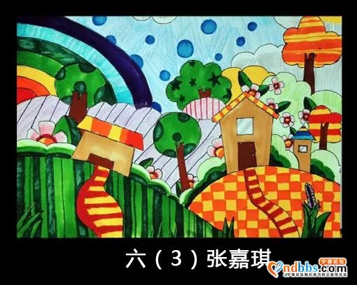蕉城三小庆“六一”“童心抗疫 迎接少代会 争做好队员”暨“诗教育人诗香校园”阶段成果学生美术作品展览-39.jpg