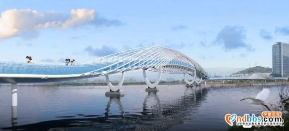 【宁德北部新区：赤鉴湖公园景观桥设计方案出炉 将建“逐梦桥”-3.jpg