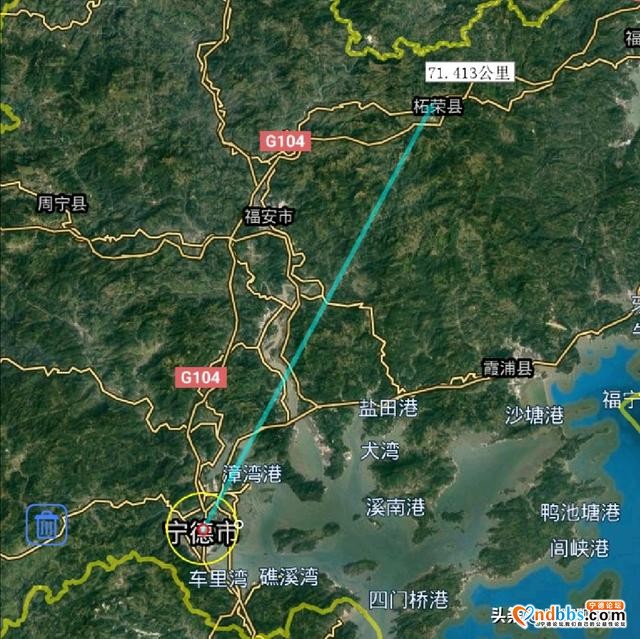 宁德市各地至市区直线距离，福鼎市最远，你的家乡到市区多远呢？-3.jpg