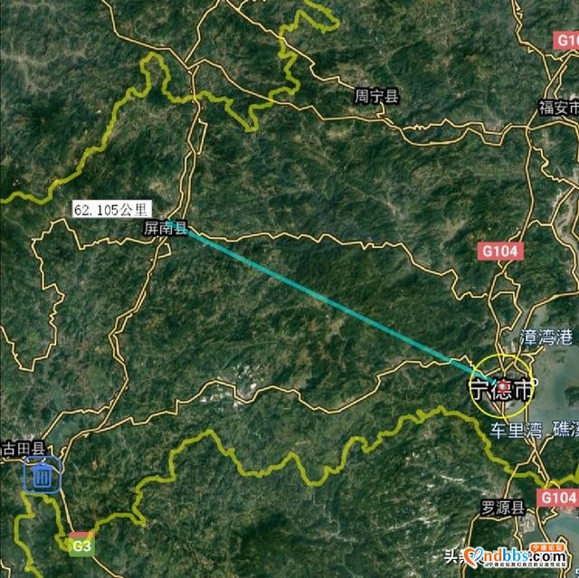宁德市各地至市区直线距离，福鼎市最远，你的家乡到市区多远呢？-7.jpg