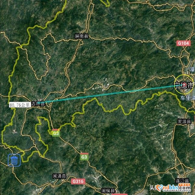 宁德市各地至市区直线距离，福鼎市最远，你的家乡到市区多远呢？-6.jpg