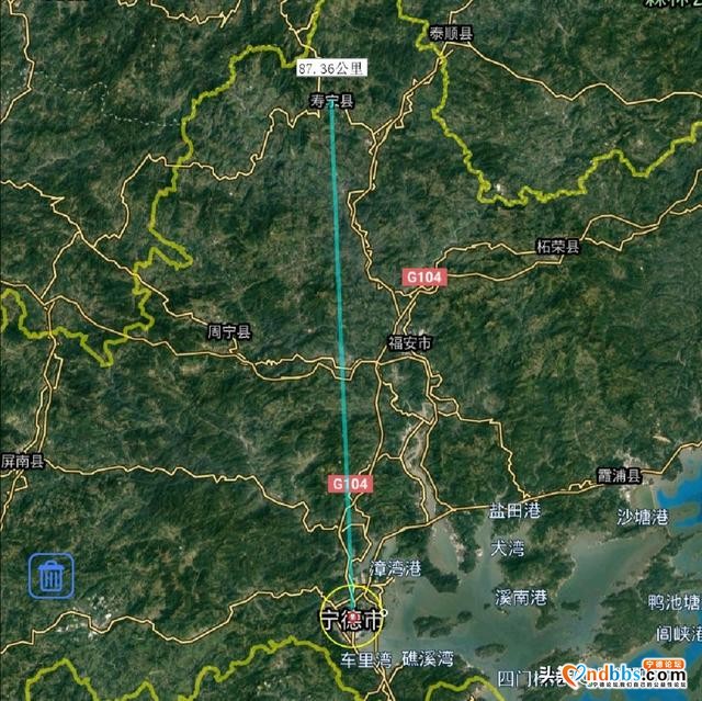 宁德市各地至市区直线距离，福鼎市最远，你的家乡到市区多远呢？-9.jpg