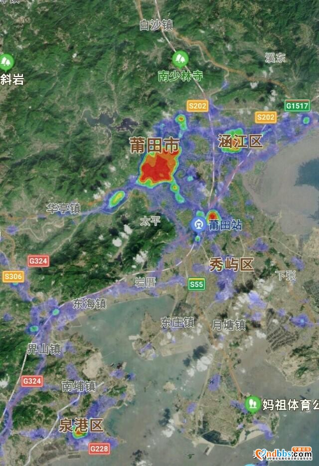 福建沿海6城市热力图，福州厦门泉州不相上下，宁德莆田漳州不大-5.jpg