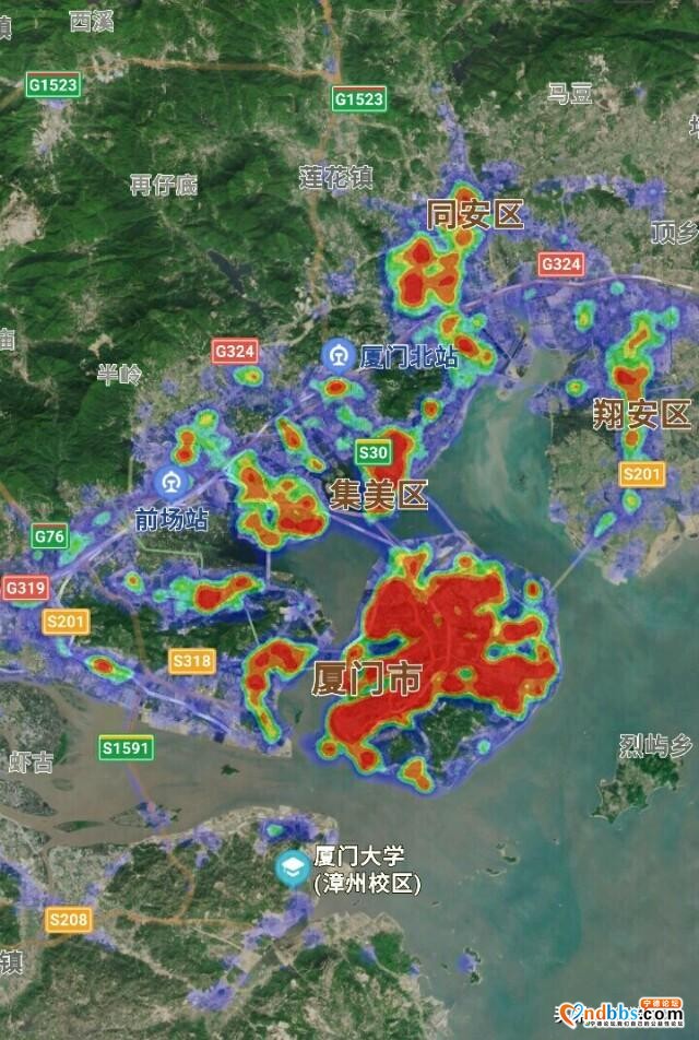 福建沿海6城市热力图，福州厦门泉州不相上下，宁德莆田漳州不大-7.jpg