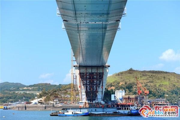闽浙沿海添新通道 宁德沙埕湾跨海大桥主桥合龙-5.jpg