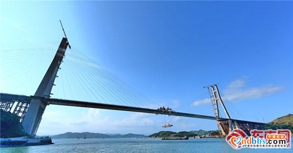 闽浙沿海添新通道 宁德沙埕湾跨海大桥主桥合龙-7.jpg