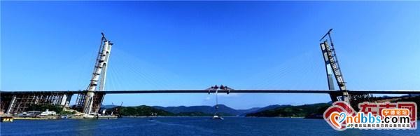 闽浙沿海添新通道 宁德沙埕湾跨海大桥主桥合龙-1.jpg