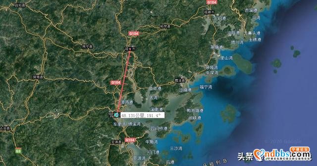 自测直线距离图——福建省宁德市，福鼎最远，福安最近-5.jpg