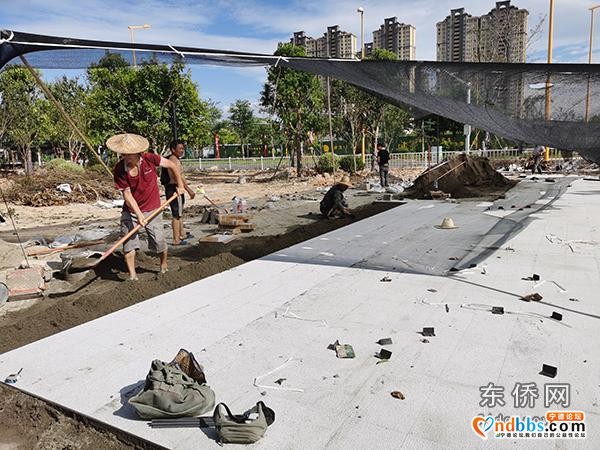 东侨开发区火车站站前广场景观工程升级改造项目稳步推进-1.jpg