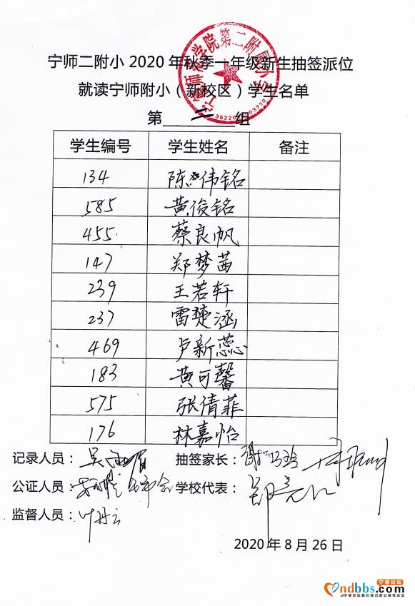宁师二附小2020年秋季一年级新生抽签派位结果公示-10.jpg