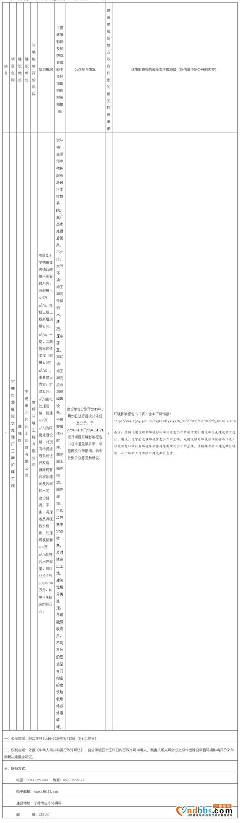 9月14日拟作出建设项目环境影响报告书（表）审批意见的公示（宁德市北区污水处理厂三期扩建工程）-1.jpg