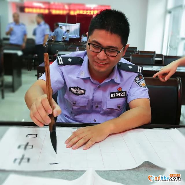「聚“蕉”警官俱乐部」警营沁墨香，蕉城公安这场书法品鉴会不容错过-9.jpg