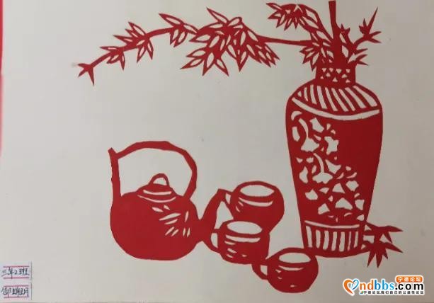 福建省宁德福鼎市前岐中心小学举办庆祝建党100周年剪纸作品展-8.jpg